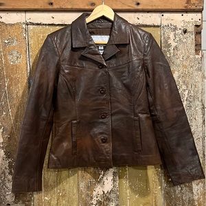WILSONS LEATHER MAXIMA brown leather jacket